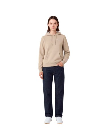 Champion Women's Hoodie Sweatshirt Beige 118404 MS041