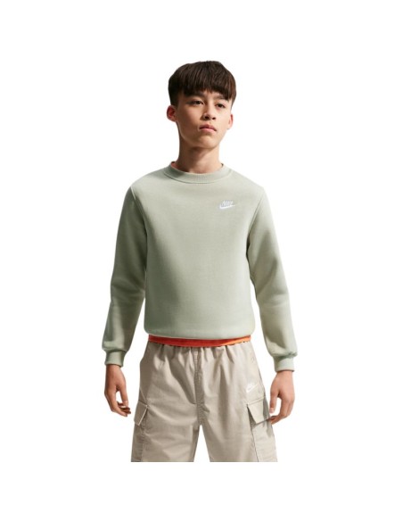 Nike Sportswear Club Fleece Kids' Sweatshirt Light Green FD3006 304