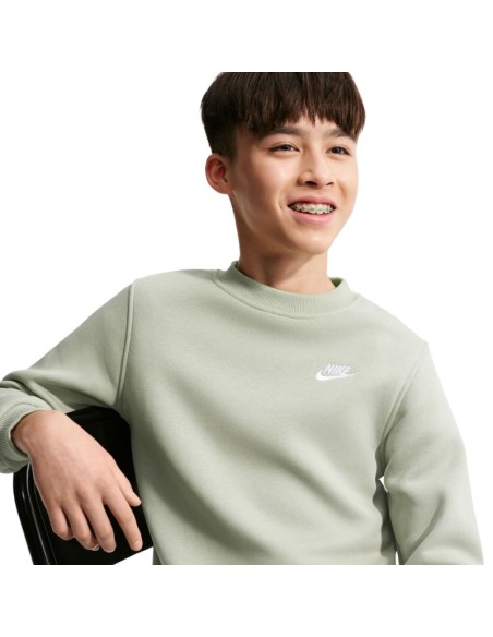 Nike Sportswear Club Fleece Kids' Sweatshirt Light Green FD3006 304