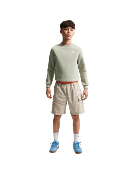 Nike Sportswear Club Fleece Kids' Sweatshirt Light Green FD3006 304