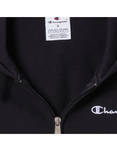 Champion Women's Full Zip Hoodie Sweatshirt Black 118406 KK001