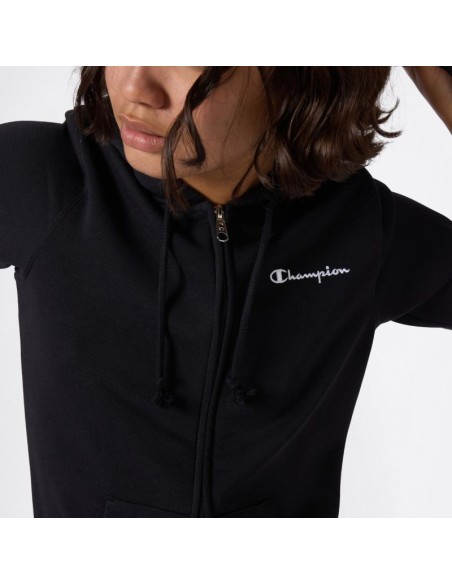 Champion Women's Full Zip Hoodie Sweatshirt Black 118406 KK001