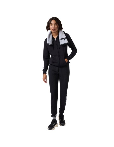 Champion Women's Full Zip Hoodie Sweatshirt Black 118406 KK001