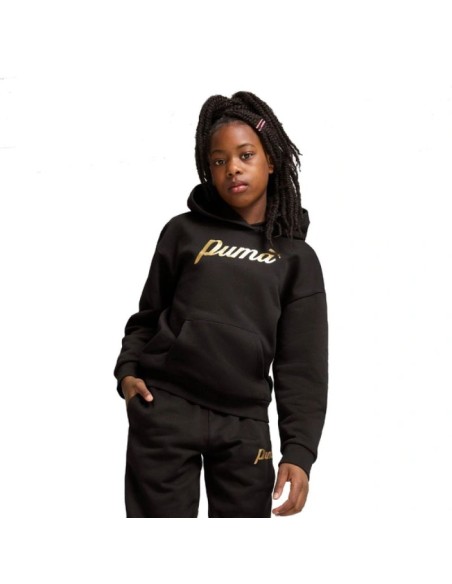 Puma ESS Script kangaroo sweatshirt for girls