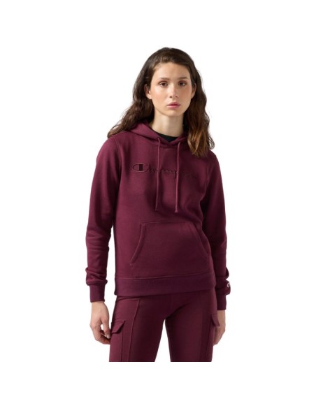 Champion Hooded Sweatshirt Women's Burgundy 118379 RS522