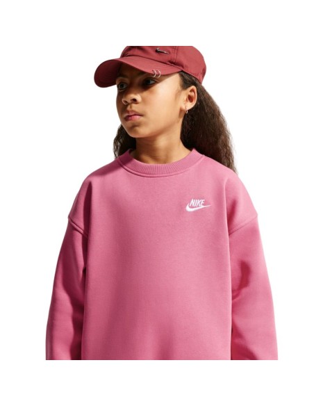 Nike Sportswear Club Fleece Kids' Sweatshirt Pink FD2923 641