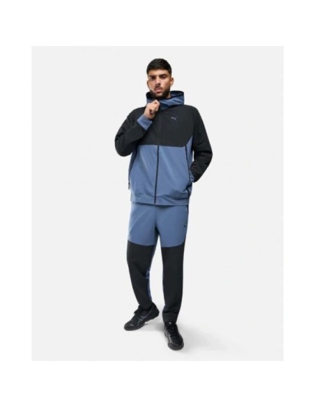 Puma Tech Woven men's sports sweatshirt with a zipper and a comfortable hood