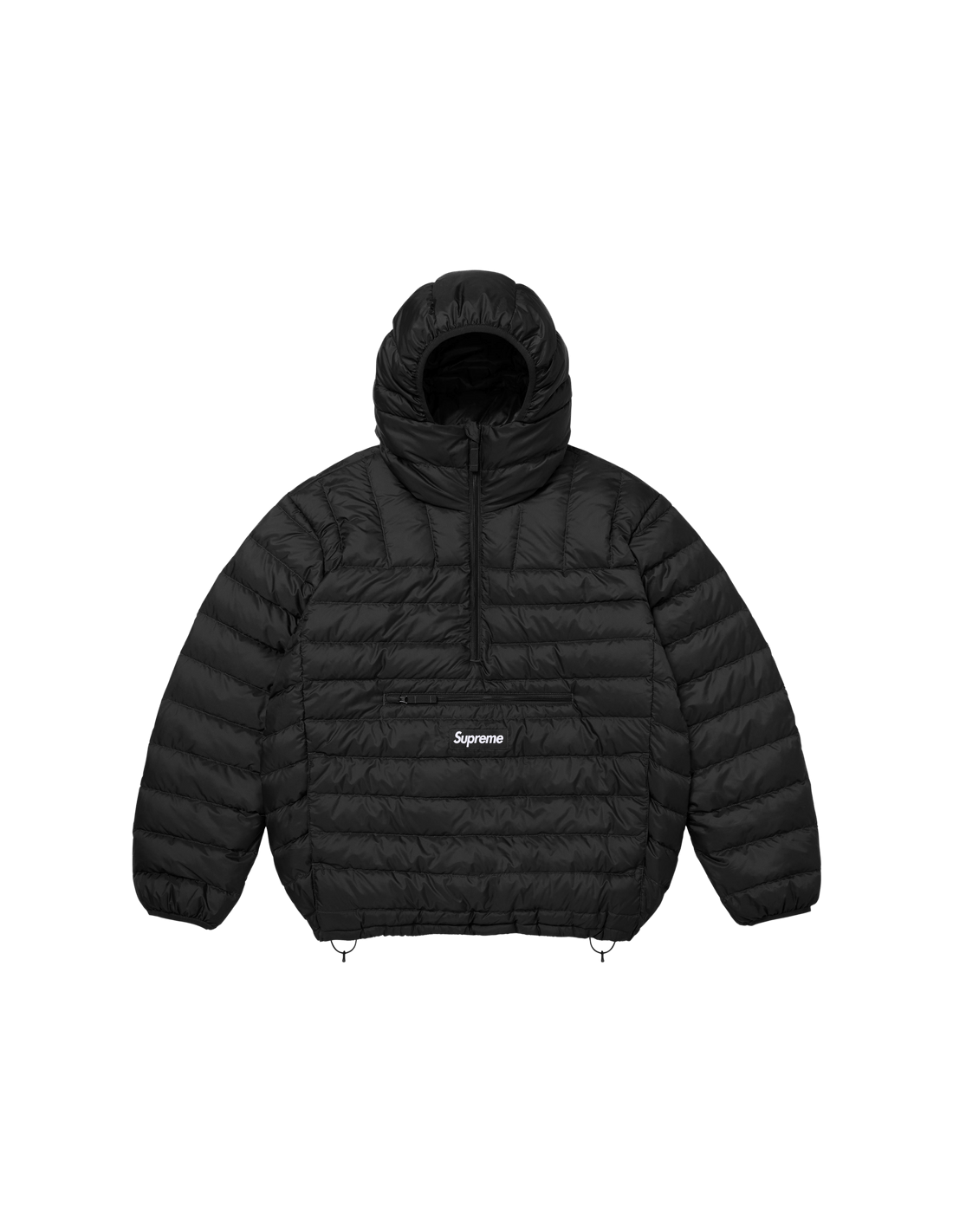 Supreme Micro Down Half Zip Hooded Pullover 'Black' FW2