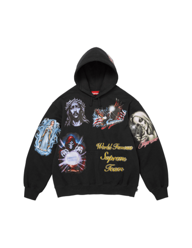 Supreme Stickers Hooded Sweatshirt Black FW26SW67BLACK MBS