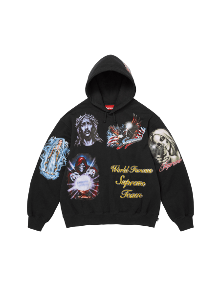 Supreme Stickers Hooded Sweatshirt Black FW26SW67BLACK MBS