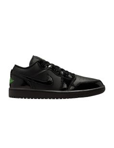 Jordan 1 Low SE Black Croc Scream Green Women's IQ9701010 MBS