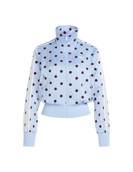 Adidas Satin Polka Dots TT Track Top Clear Sky KV1167 MBS