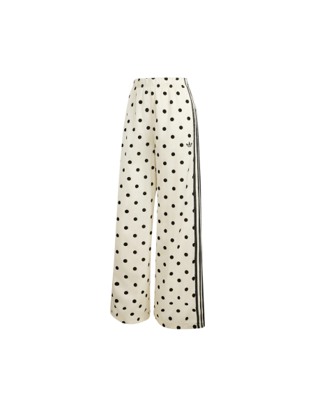 Adidas Satin Polka Dots Wide Leg Pants Off White KV1168 MBS