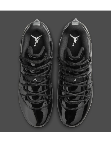 Jordan 11 Low TD Cleat Patent Black IQ8113001 MBS