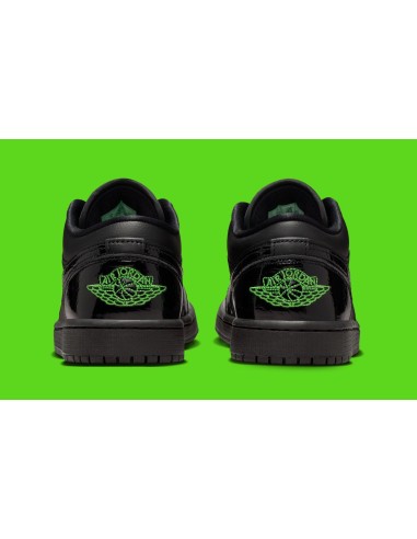 Jordan 1 Low SE Black Croc Scream Green Women's IQ9701010 MBS
