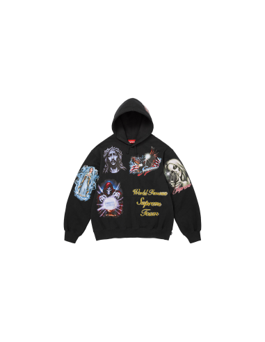 Supreme Stickers Hooded Sweatshirt Black FW26SW67BLACK MBS