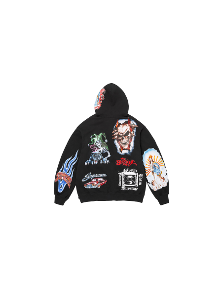 Supreme Stickers Hooded Sweatshirt Black FW26SW67BLACK MBS