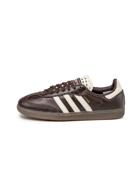 adidas Samba OG Basketweave Tongue Aurora Coffee Off White Women's IH3982 MBS