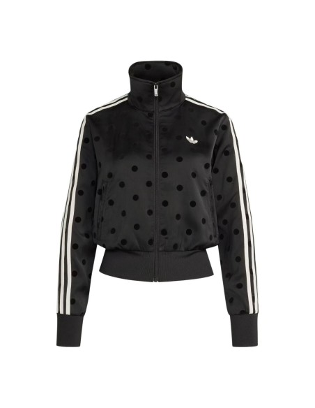 adidas Satin Polka Dots TT Track Jacket Black Women's KV1166 MBS