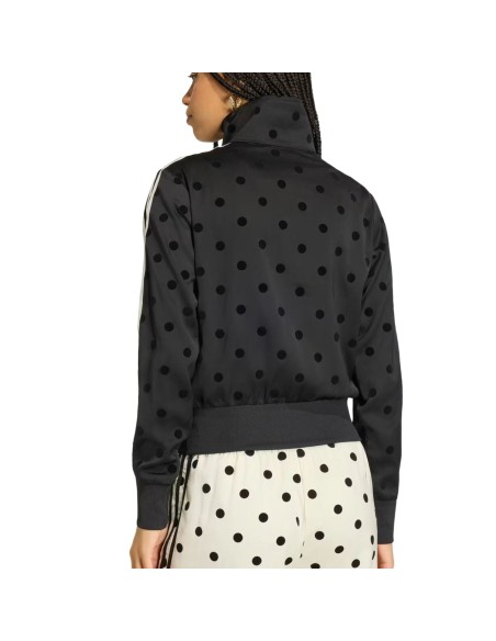 adidas Satin Polka Dots TT Track Jacket Black Women's KV1166 MBS