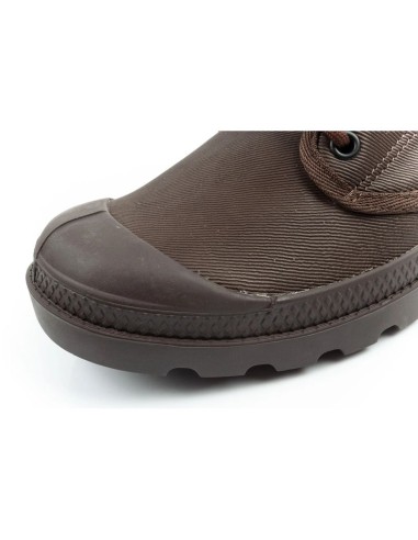 Palladium Men's Baggy Coated High Top Sneakers Fashionable Dark Brown