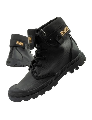 Palladium Women's Baggy Coated High Top Sneakers Fashionable Black