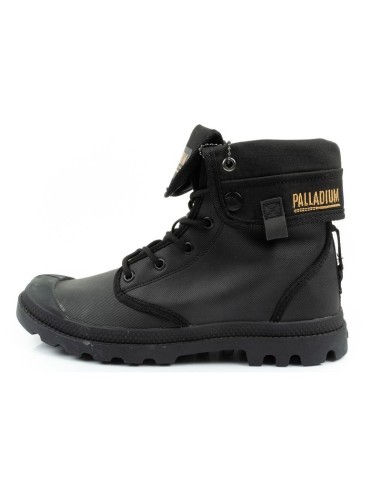 Palladium Women's Baggy Coated High Top Sneakers Fashionable Black