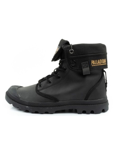 Palladium Women's Baggy Coated High Top Sneakers Fashionable Black