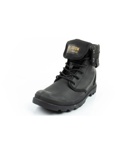 Palladium Women's Baggy Coated High Top Sneakers Fashionable Black