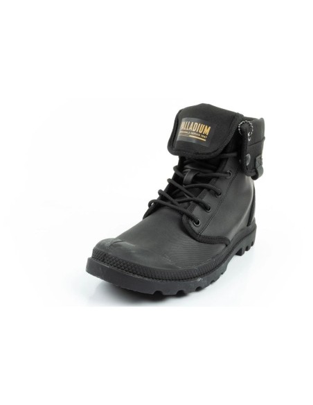 Palladium Women's Baggy Coated High Top Sneakers Fashionable Black