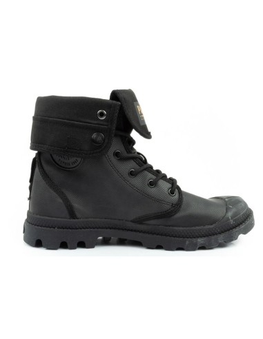 Palladium Women's Baggy Coated High Top Sneakers Fashionable Black