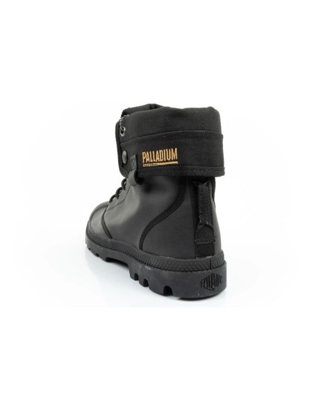 Palladium Women's Baggy Coated High Top Sneakers Fashionable Black