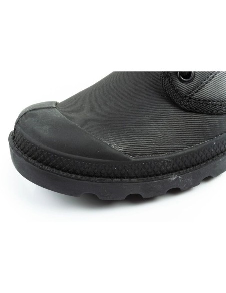 Palladium Women's Baggy Coated High Top Sneakers Fashionable Black