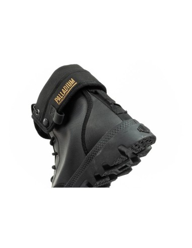 Palladium Women's Baggy Coated High Top Sneakers Fashionable Black