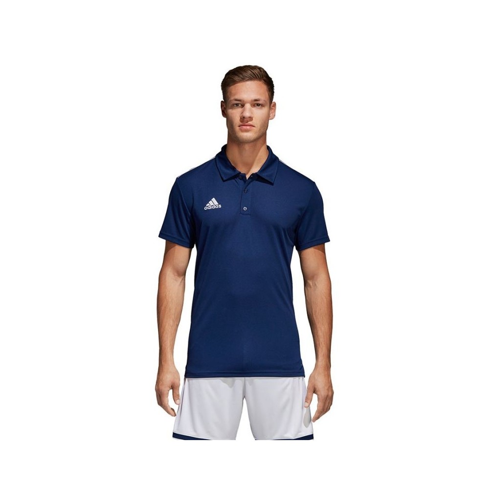 adidas performance - ΣΗΜΑΝΤΙΚΟ: Σε περίπτωση διαφοράς τιμής από το κατάστημα ισχύει παντα και μόνο η τιμή του καταστήματος Adidas Core 18 Ανδρικό T-shirt Polo Navy CV3589