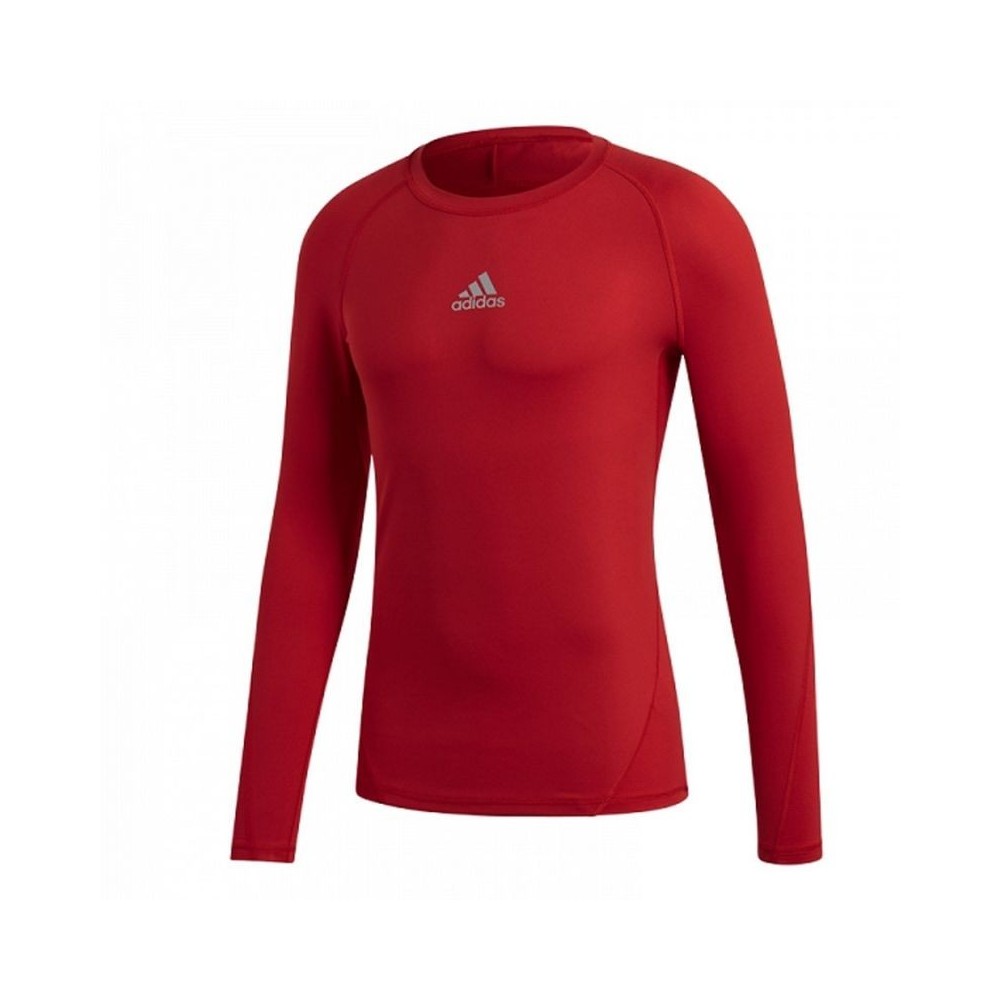 Adidas Alphaskin Παιδική Ισοθερμική Μπλούζα Κόκκινη CW7321