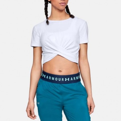 Under Armor Shirt Lightweight Lux Crop Tee W 1305484-100
