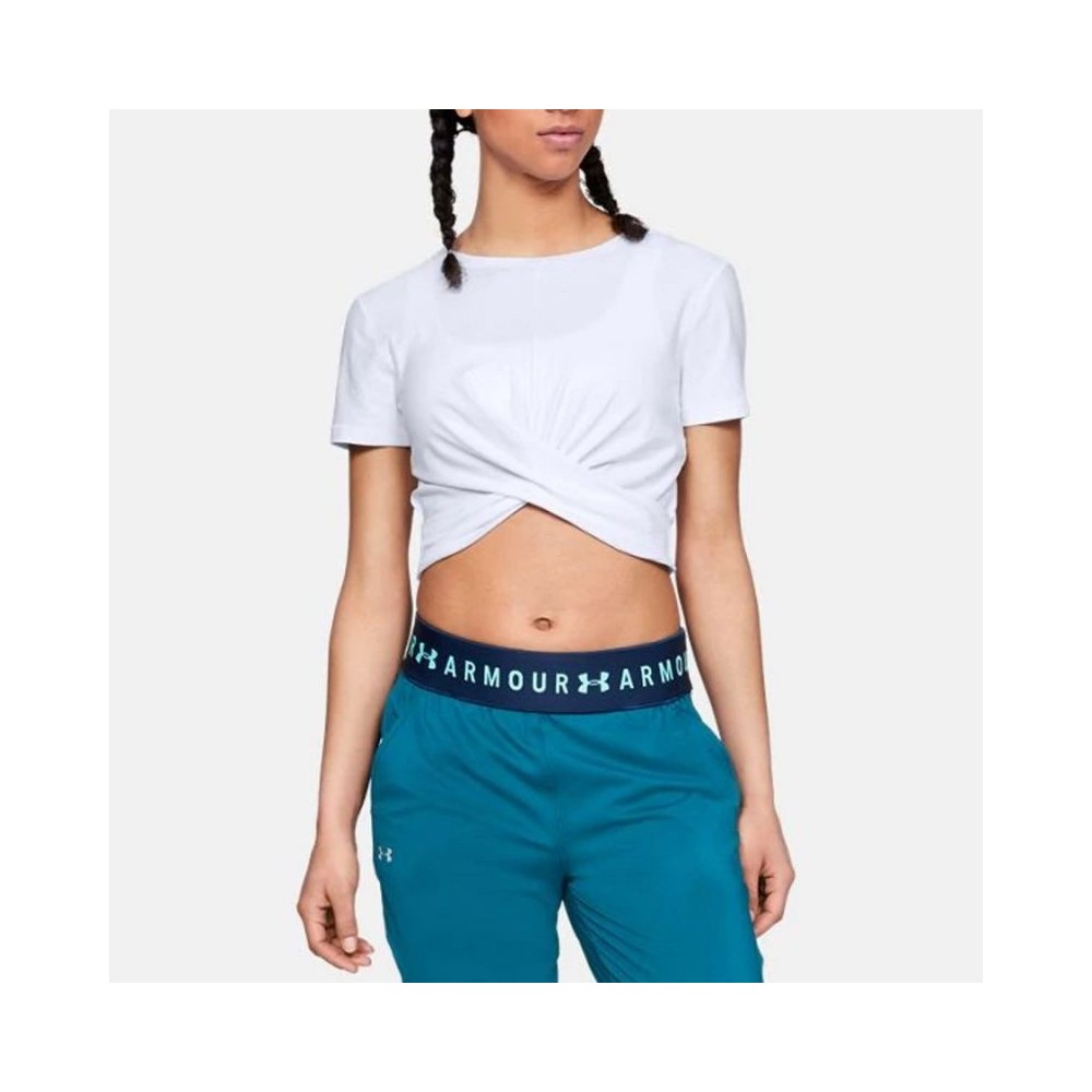 UNDER ARMOUR Under Armour Shirt Lightweight Lux Crop Μπλουζάκι W 1305484-100