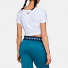Under Armor Shirt Lightweight Lux Crop Tee W 1305484-100