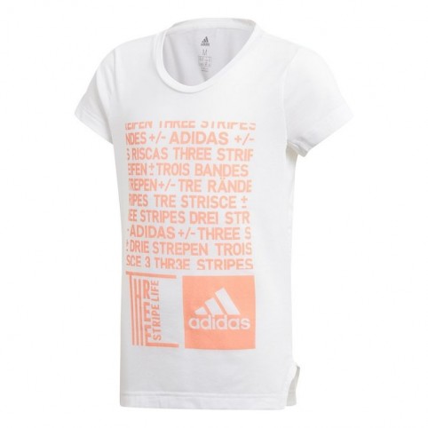 Adidas Trefoil Graph Tee Παιδικό T-shirt Λευκό DJ1061