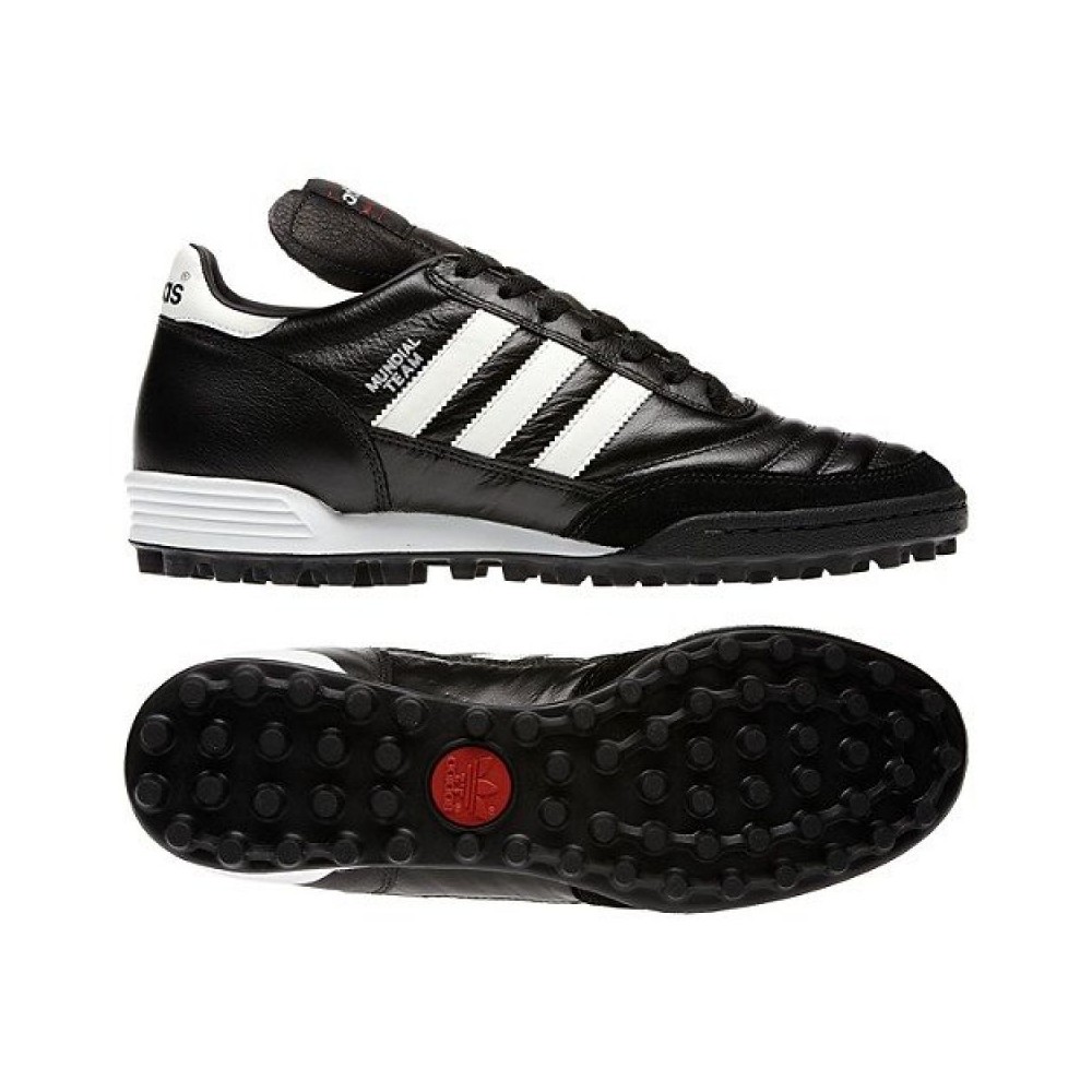 Adidas Mundial Team TF 19228 Χαμηλά Ποδοσφαιρικά Παπούτσια με Σχάρα Black / Footwear White / Red