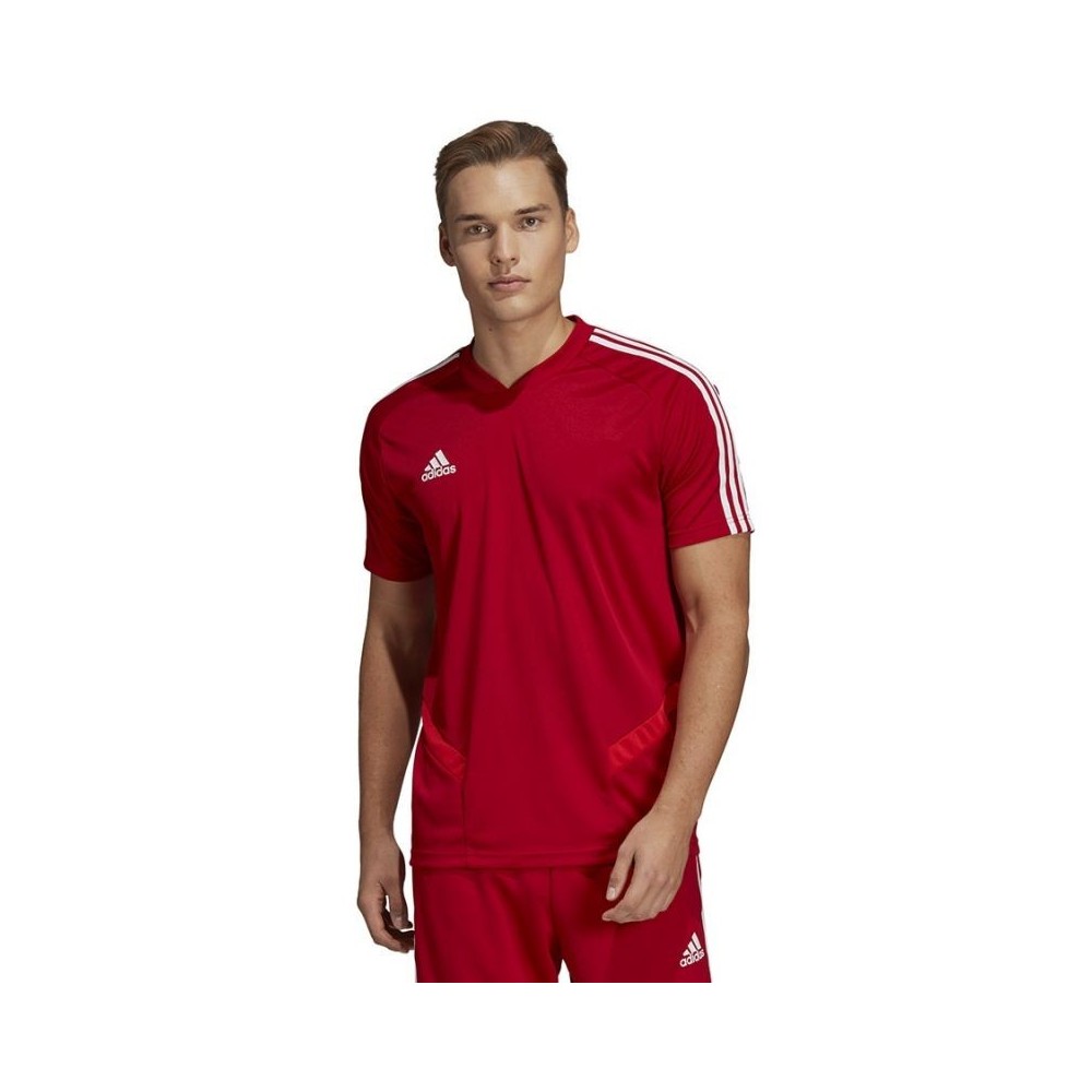 Adidas Tiro 19 Training Jersey Αθλητικό Ανδρικό T-shirt Κόκκινο Μονόχρωμο D95944