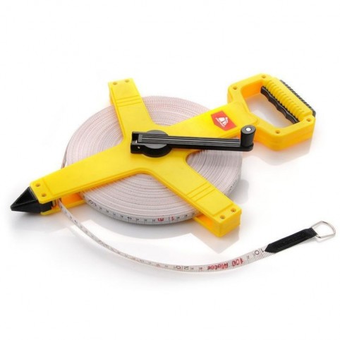 Tape measure with handle Meteor 100m 38303