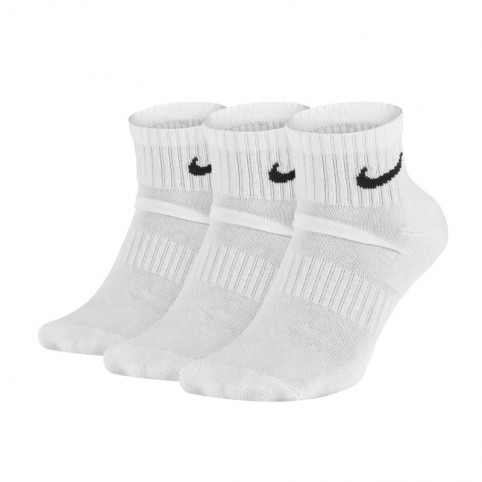Nike Everyday Cushioned SX7667-100 Αθλητικές Κάλτσες Λευκές 3 Ζεύγη