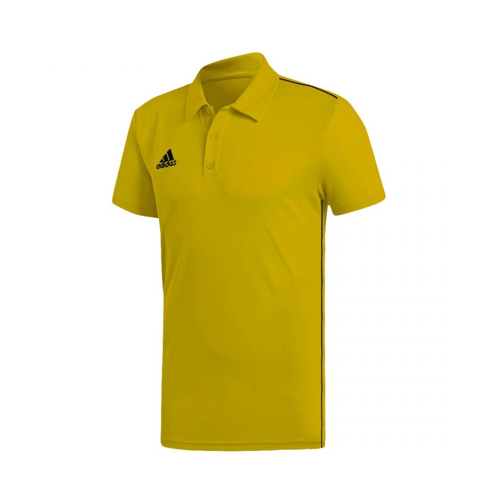 Adidas Core 18 Ανδρικό T-shirt Polo Κίτρινο FS1902