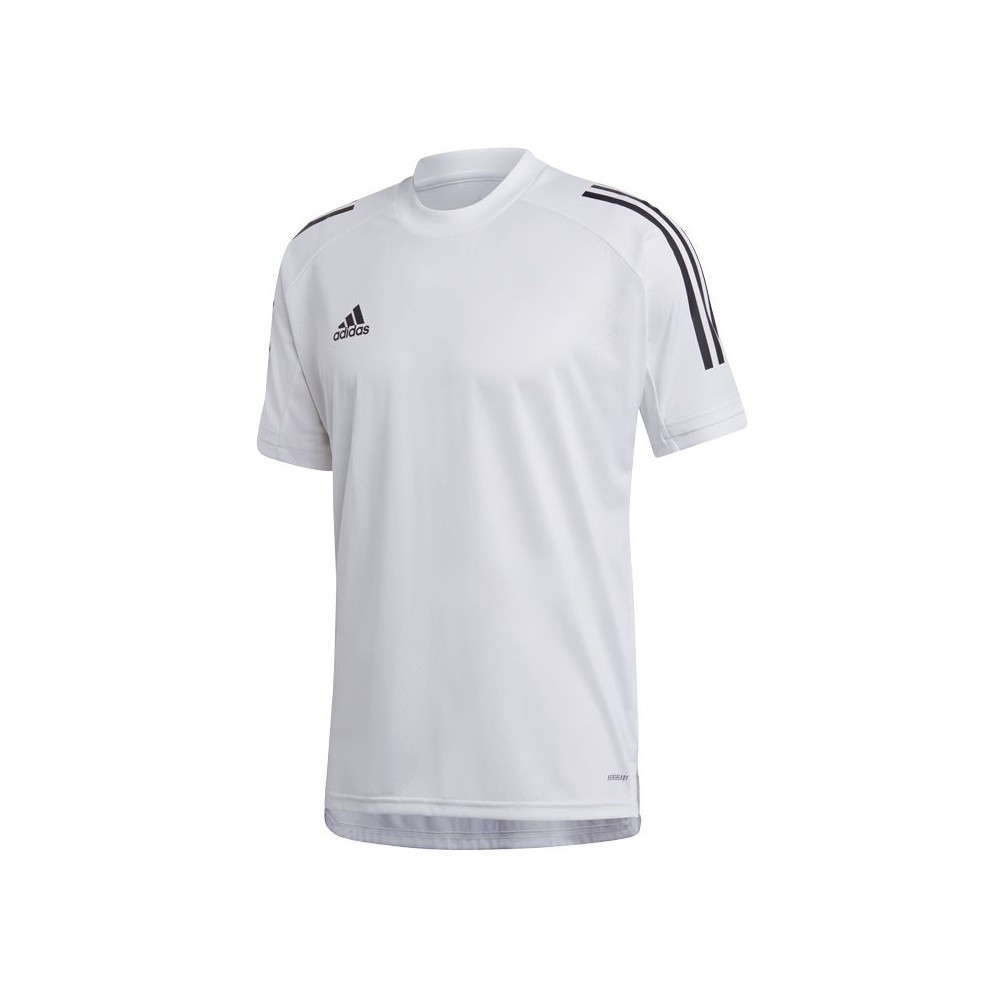 Adidas Condivo 20 Training Αθλητικό Ανδρικό T-shirt Λευκό με Λογότυπο EA2513
