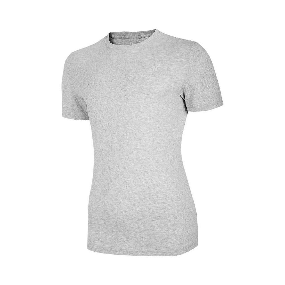 4f - ΣΗΜΑΝΤΙΚΟ: Σε περίπτωση διαφοράς τιμής από το κατάστημα ισχύει παντα και μόνο η τιμή του καταστήματος 4F Ανδρικό T-shirt Γκρι Μονόχρωμο NOSH4-TSM003-27M