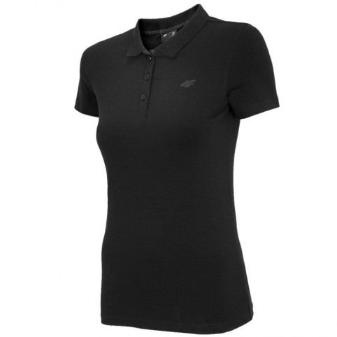 4F Αθλητική Γυναικεία Polo Μπλούζα Μαύρη NOSH4-TSD008-20S