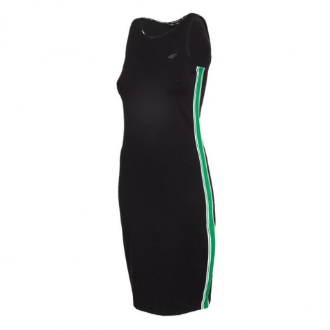 4F Mini Αμάνικο Αθλητικό Φόρεμα Μακό Μαύρο H4L20-SUDD010-20S