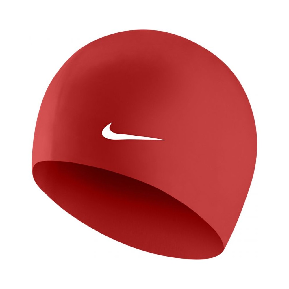 Nike Solid 93060-614 Σκουφάκι Κολύμβησης Ενηλίκων από Σιλικόνη Κόκκινο